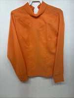 New Women’s Panhandle Slim Orange Long Sleeve Zip Up Size 12 TT-137