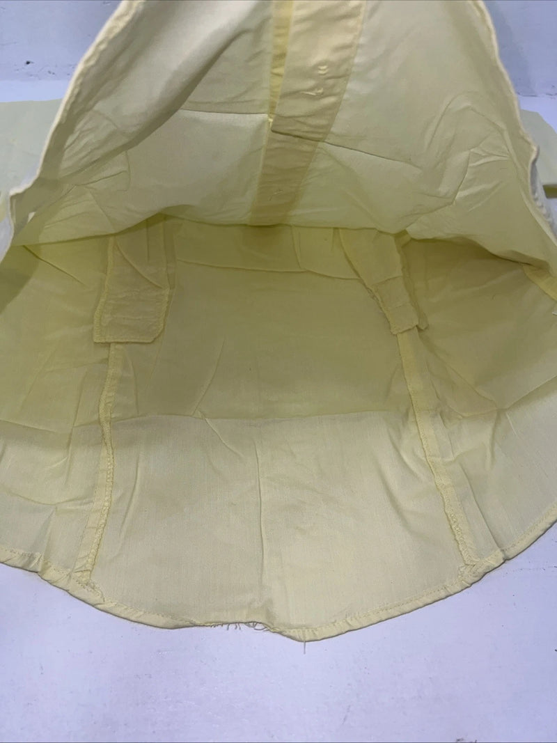New Women’s Yellow EQUISTAR English Short Sleeve Button Up Shirt. 40 465083 G-22