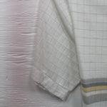 new men’s panhandle slim white grey polo small B-60