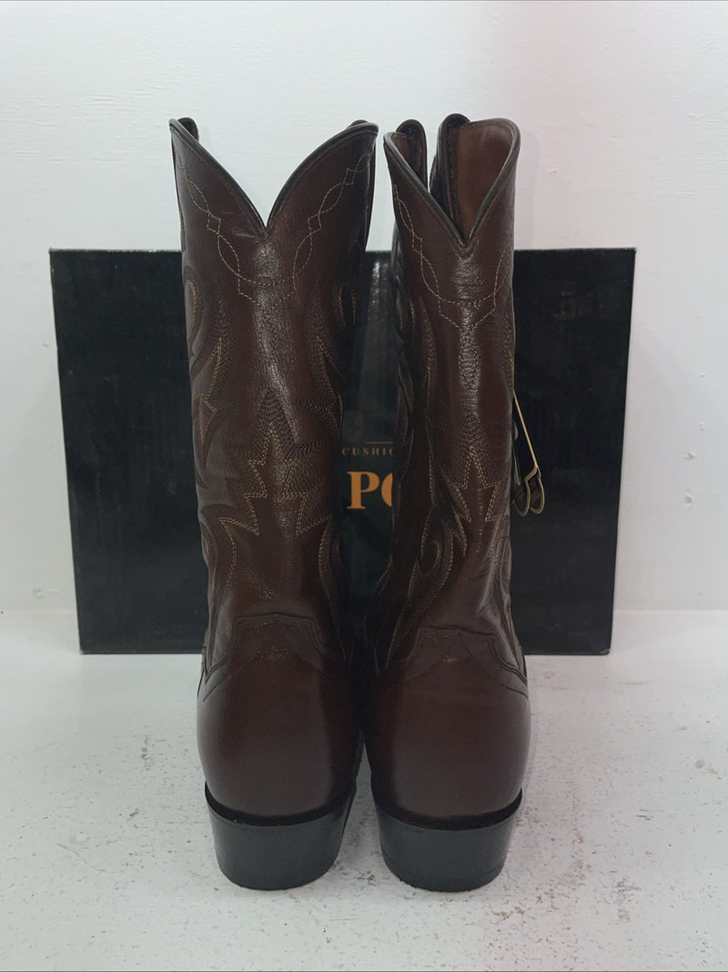 New Men’s Brown Dan Post Cowboy Boots. 2111 R 10 E W. 7-29