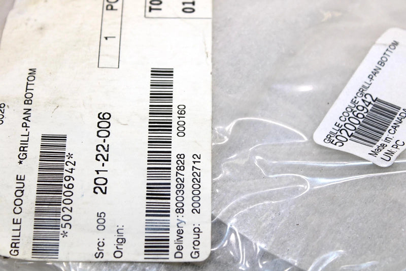2008 Ski-doo Gsx 500ss Oem Grill Pan Bottom (NOS) 502006942 SS91