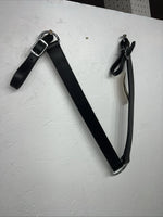 New Royal King Black Genuine Leather Tripping Collar #41-950 Y-23
