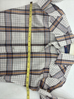 New Women’s Panhandle Slim Brown Plaid Long Sleeve Pearl Snap 8/30 GG-6