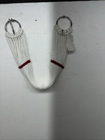 New Tough 1 White Red Mohair 33” Cinch #59-1233 U-22