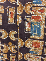 New Men’s Panhandle Slim Brown Gold Design Long Sleeve Pearl Snap XS J-68