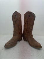 New Men’s Brown Texas Brand Cowboy Boots. B 5979 9 D. 3-79