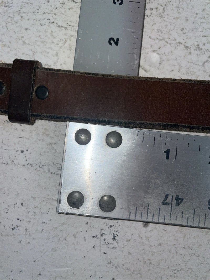 New Brown Genuine Leather 34” Belt #5790-28 Z-32