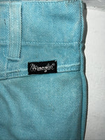New Women’s Turquoise Wrangler Silverlake Denim Jeans. 11/12x36 O-4