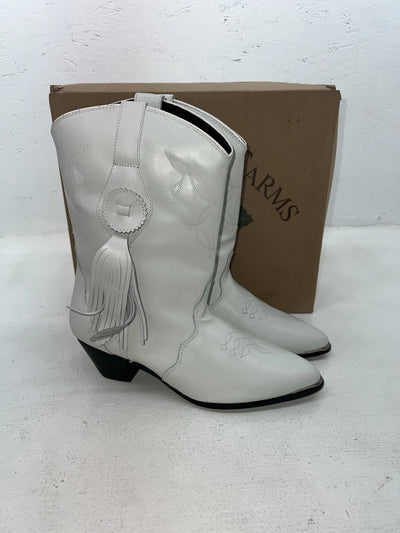 New Women’s White Oak Tree Farms Leather Cowboy Boots 9 #3145 KK-602