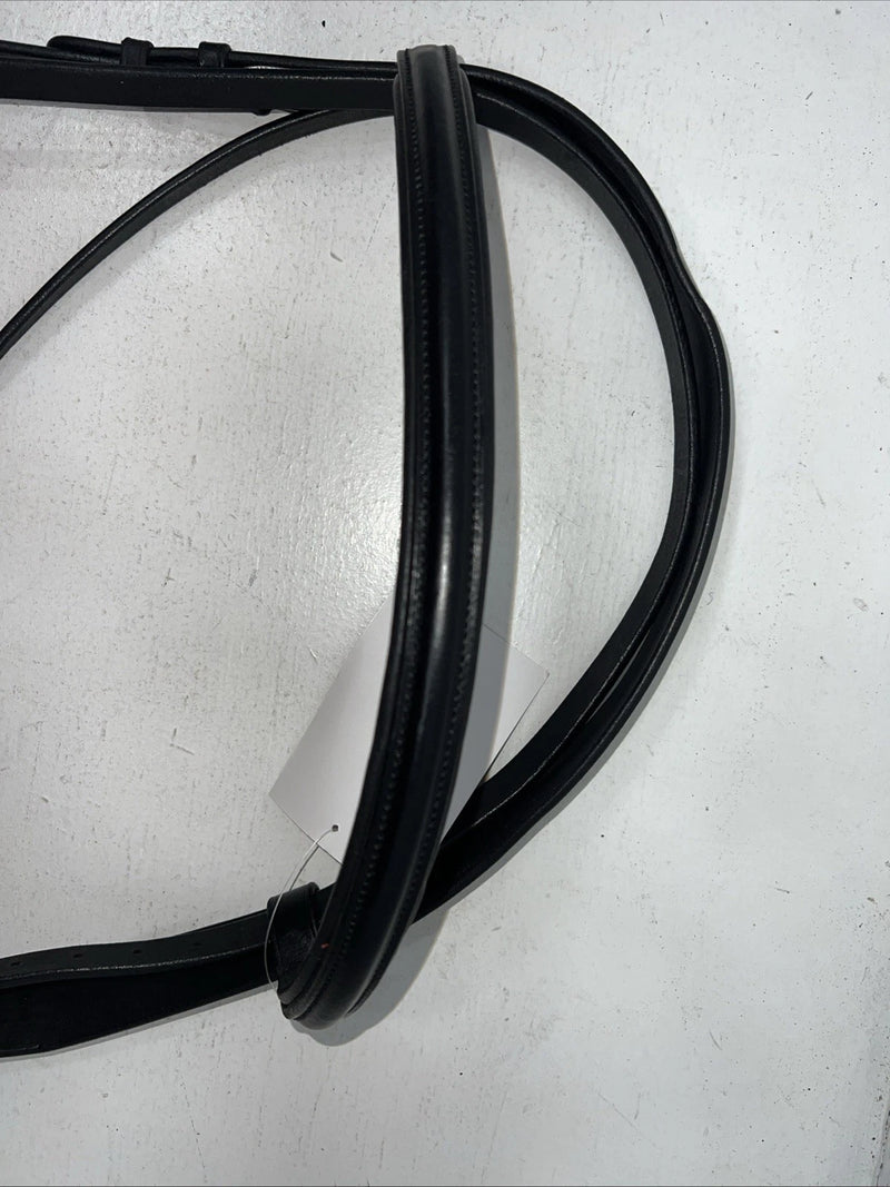 New Camelot Black Leather Oversize Dressage Bridle #160507 BB-44