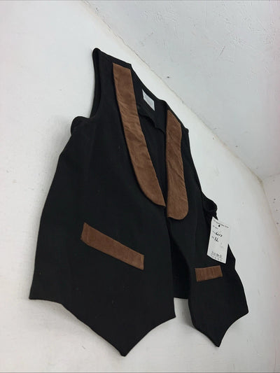 New Women’s Mooneather Black Vest XL #6117 WW-70