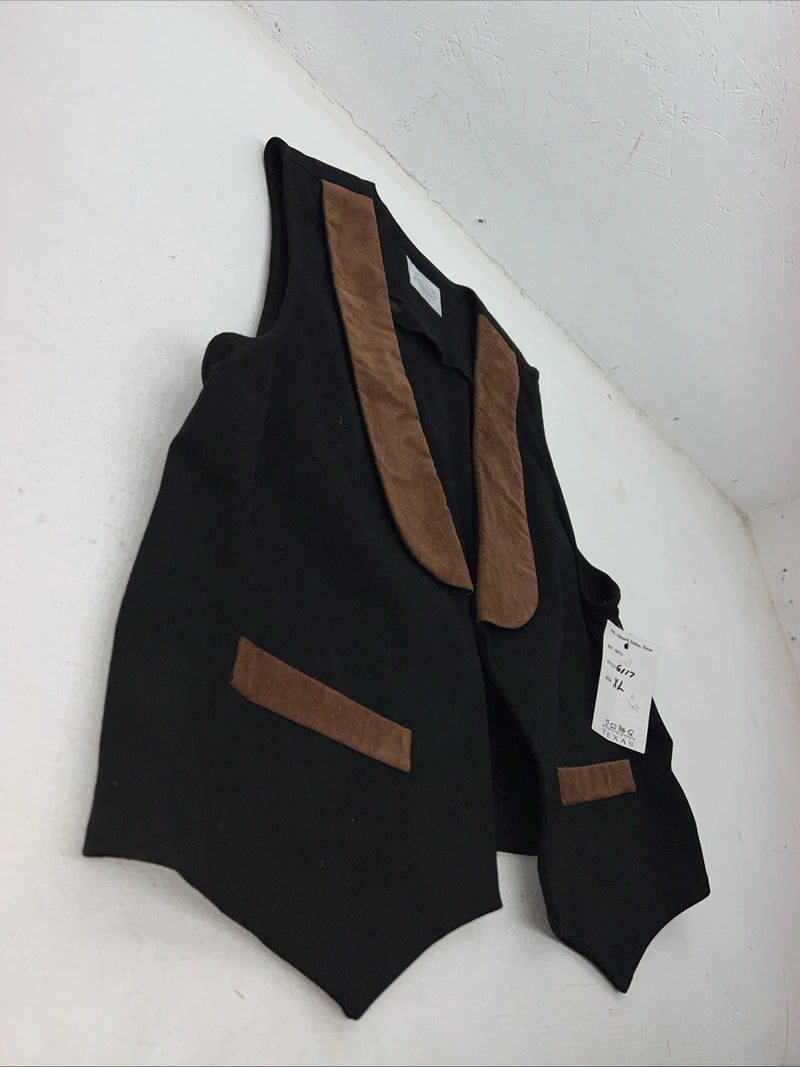 New Women’s Mooneather Black Vest XL #6117 WW-70