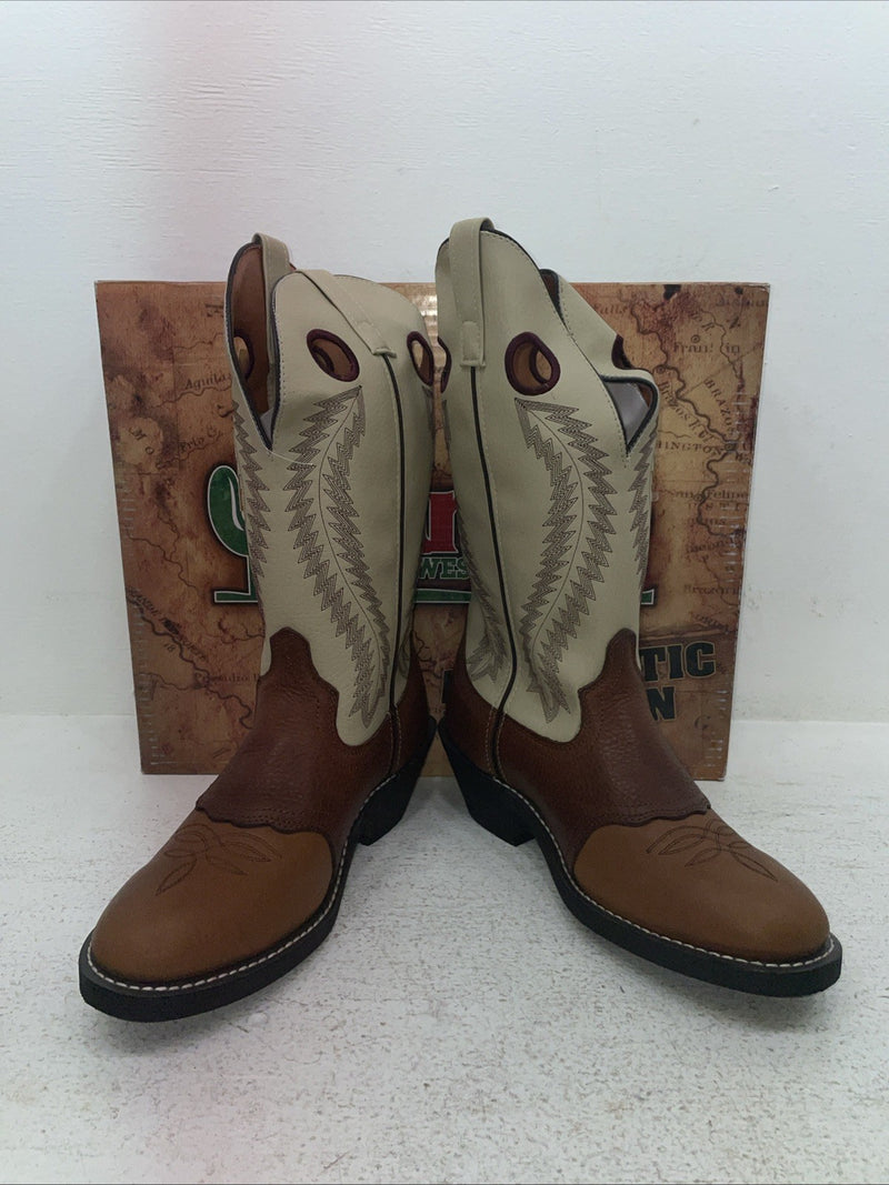 New Men’s Brown Laredo Cowboy Boots. 62023 8.5 8 1/2 E W. 1-120
