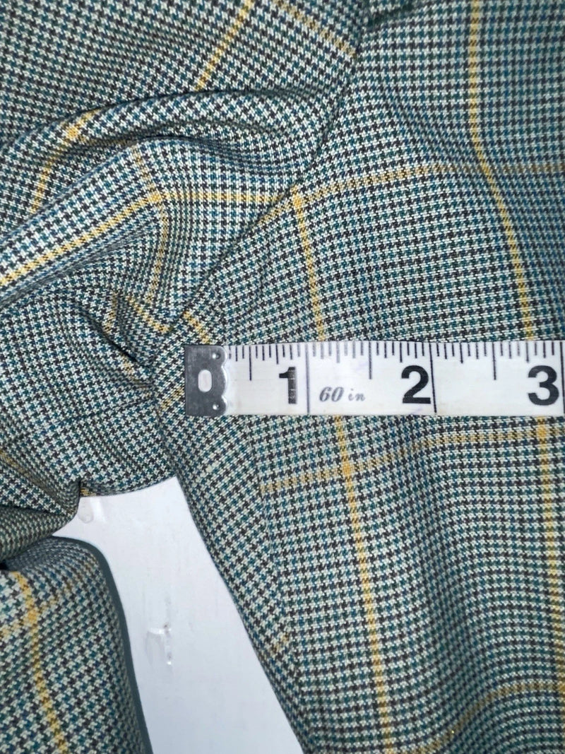 New Vintage Green Checkered Dickson Jenkins Polyester Pants #2213 ZZ-32