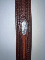 New Brown Genuine Leather Nocona Tooled 26” Belt #2420002 Z-42