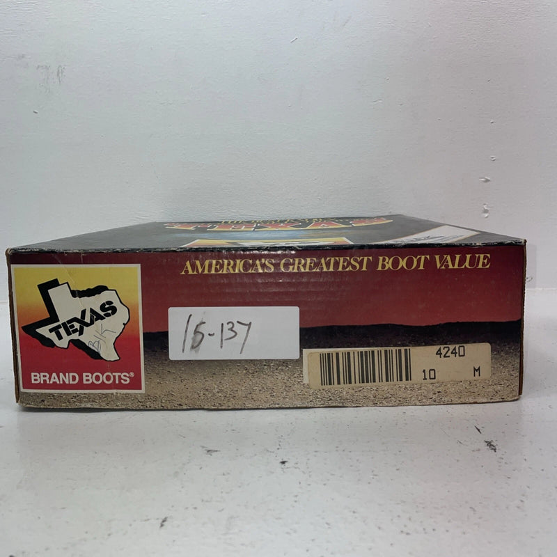New Women’s Black Texas Brand Cowboy Boots. 4240 10 M. 15-137
