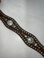 New Nocona Brown Fur Genuine Leather Belt Small #N3441002 W-18