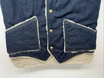 New Women’s Comfy Denim Wool Vest Small L-608