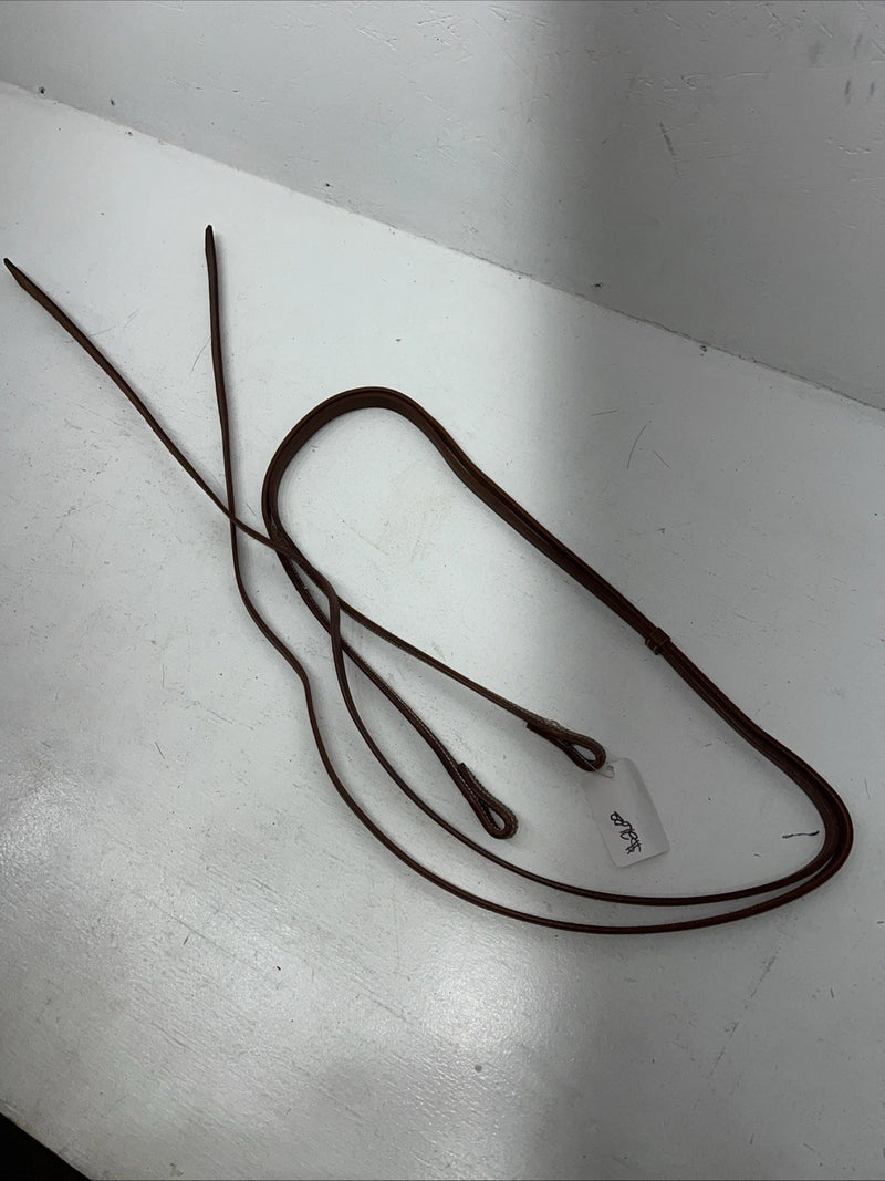 New Cowboy Pro Brown Leather 5/8” X 84” Split Reins #107AL W-6