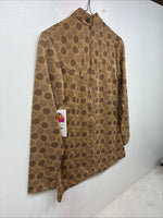 New Women’s Miller Tan Design Long Sleeve Zip Up Medium TT-106
