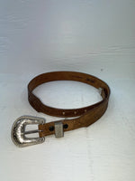 New Brown Genuine Leather Acme Tooled 28” Belt #5022 JJ-161