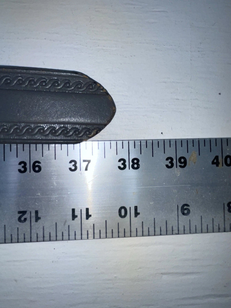 New Gray Genuine Leather Wright Tooled 32” Belt #10119 JJ-53
