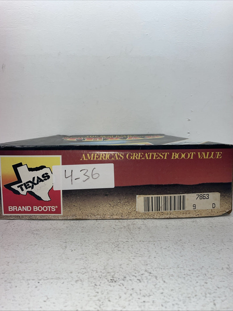 New Men’s Red Texas Brand Cowboy Boots. 7863 9 D. 3-36
