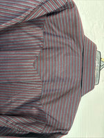 New Men’s White Horse Black Red Stripe Long Sleeve Pearl Snap XL H-77