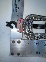 New Black Genuine Leather Blazin Roxx Silver Bling Cross M Belt #N3510401 Z-76