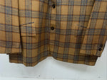 New Term-Tex Orange Plaid Suit Jacket 44R #11963 Y-602