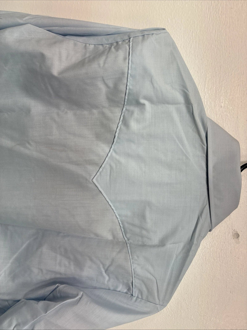 New Women’s Champion Western Blue Design Long Sleeve Pearl Snap Size 15 MM-43