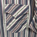 New Men’s ELY Cattleman Multiple Color Strip Short Sleeve Pearl Snap XL J-36