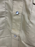 New Men’s Rockmount Green Long Sleeve Pearl Snap Medium X-10