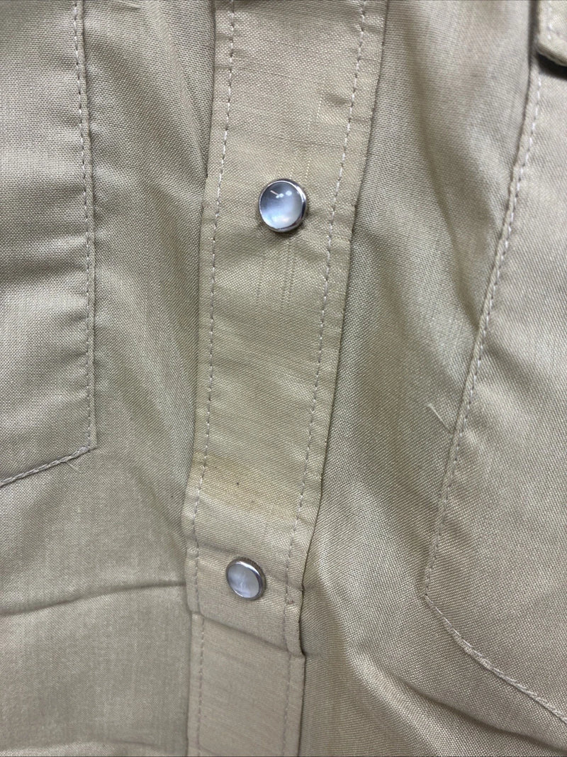 New Men’s Rockmount Green Long Sleeve Pearl Snap Medium X-10
