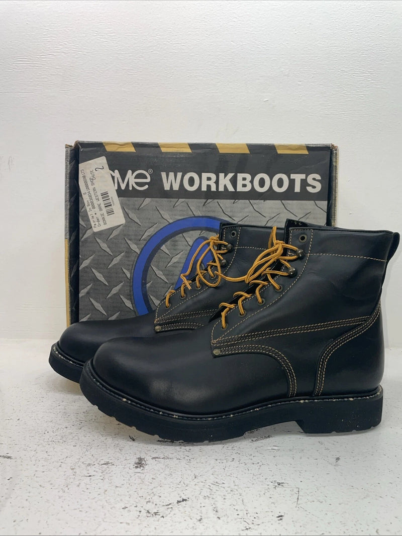 New Men’s Black Lace Up Acme Cowboy Boots. 9083 13 E W. 10-35