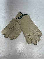 New Tan Leather Work Gloves Q-504