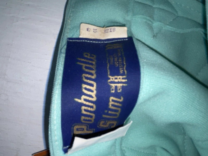 New Vintage Teal Panhandle Slim Polyester Pants #731484 3A-127