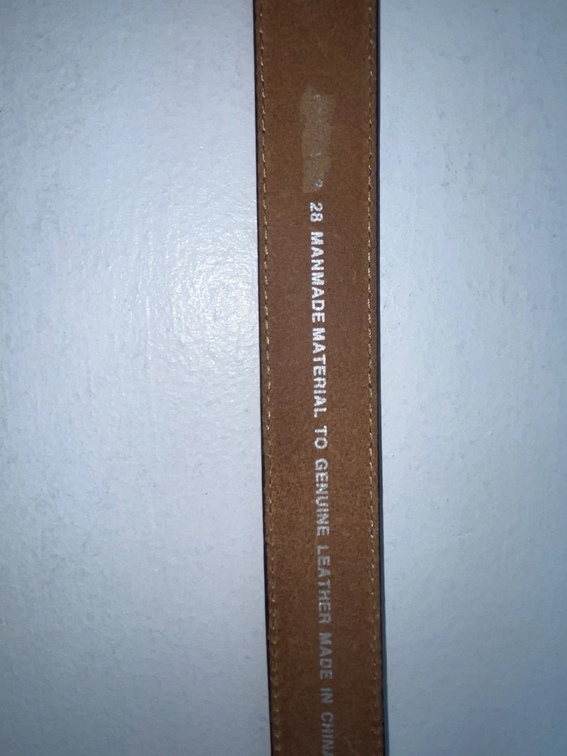 New Cream Genuine Leather 28” Belt #N1344998 Z-45