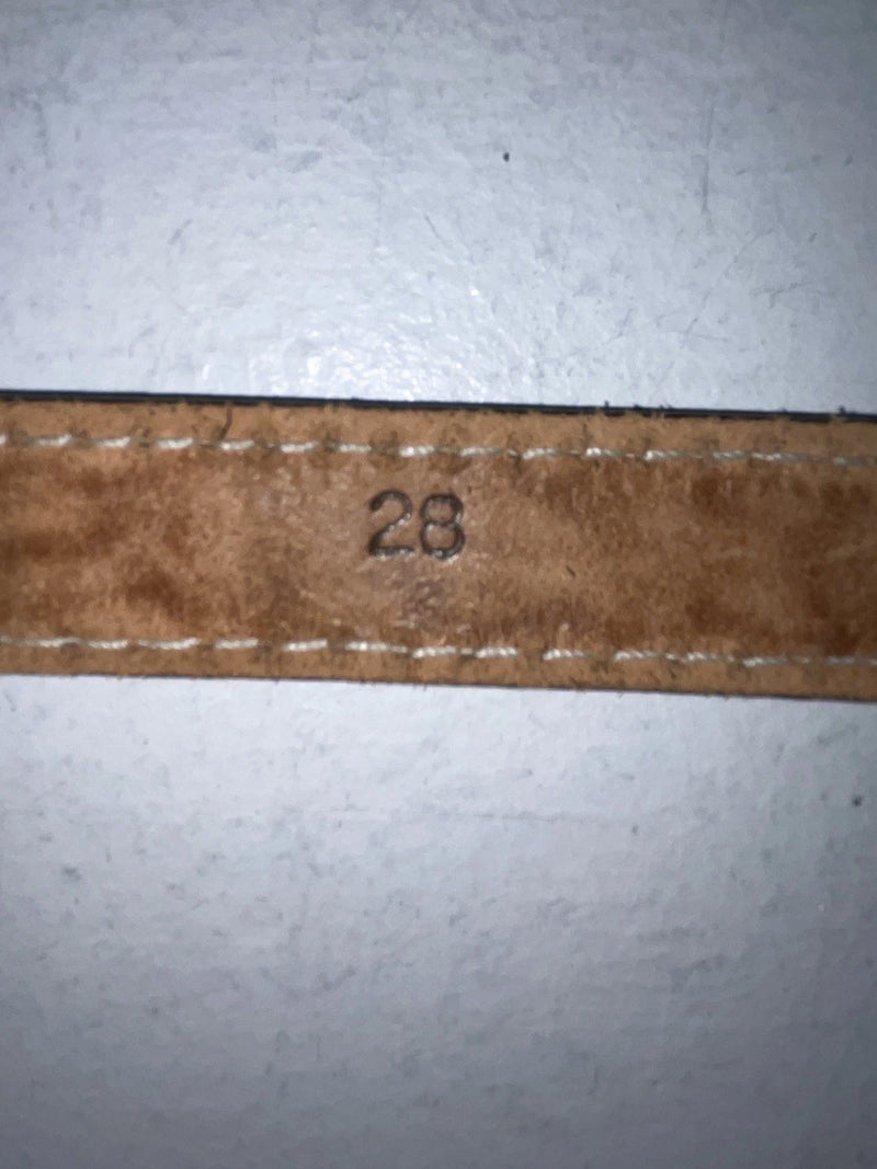 New Brown Genuine Leather Tooled 28” Belt #102 Z-97