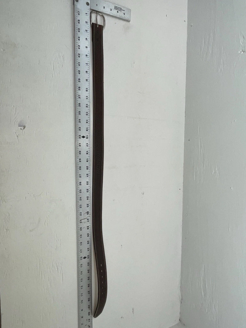 New Brown Genuine Leather Tooled 34” Belt #CL693 Z-163