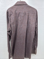 New Men’s Prior Multicolor Long Sleeve Pearl Snap 16.5 Large K-72