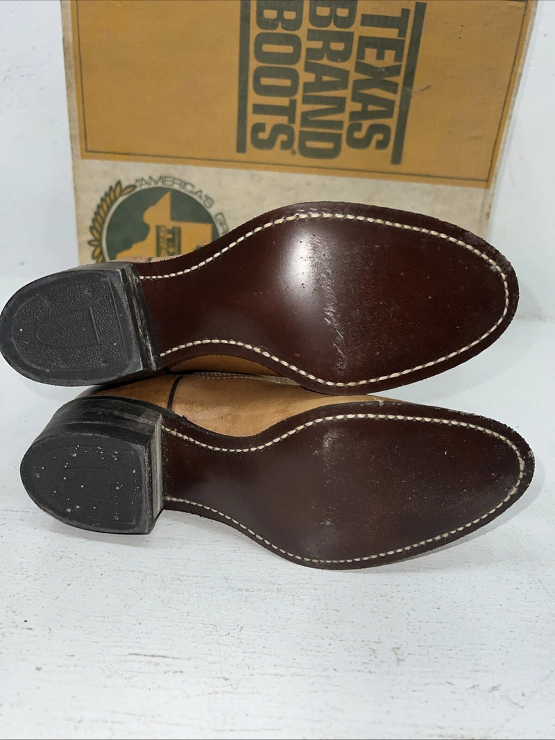 New Women’s Brown Texas Brand Cowboy Boots. L 195 6.5 6 1/2 M. 19-58