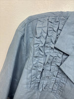 New Men’s Cricket Creek Blue Long Sleeve Button Up Medium MM-98