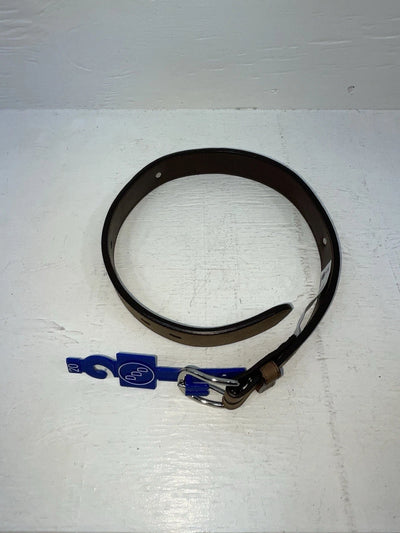 New Brown Genuine Leather 3D Weaved And Silver Pendent 20” Belt #3502 NN-86