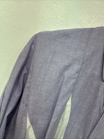 New Men’s Cowboy Threads Purple White Long Sleeve Button Up Medium KK-81