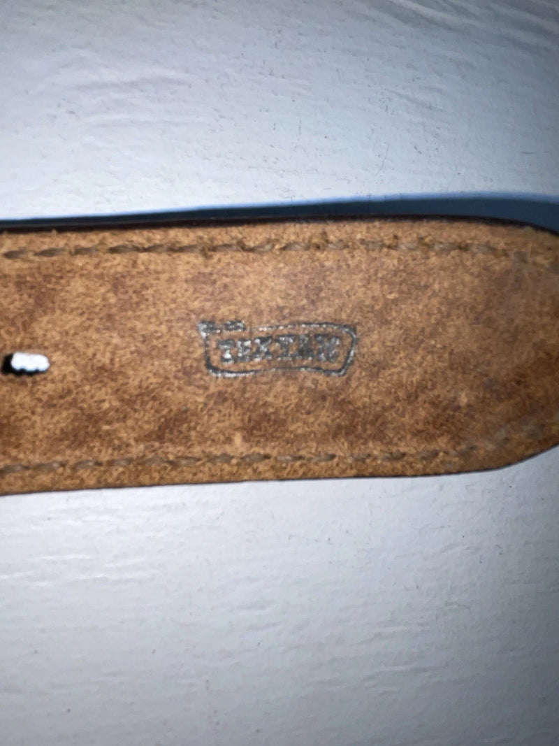 New Brown Genuine Leather Tex Tan Tooled 30” Belt #022335 JJ-147