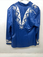 New Women’s 1849 Authentic Ranchwear Blue Western Show Jacket L UU-65