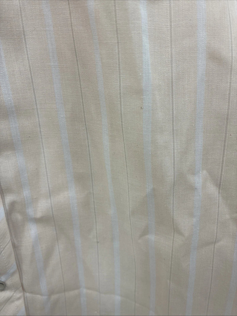 New Kids ELY Plains Tan Stripe Long Sleeve Pearl Snap Size 16 CC-115