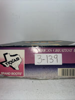 New Men’s Gray Texas Brand Cowboy Boots. 1202 8 E E. 3-139 