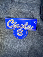 New Vintage Black Circle S Polyester Pants #CP4776 OO-14